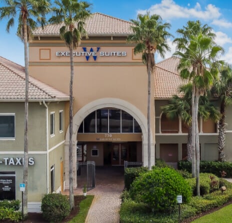 Aerial view of the W Executive Suites Stuart building